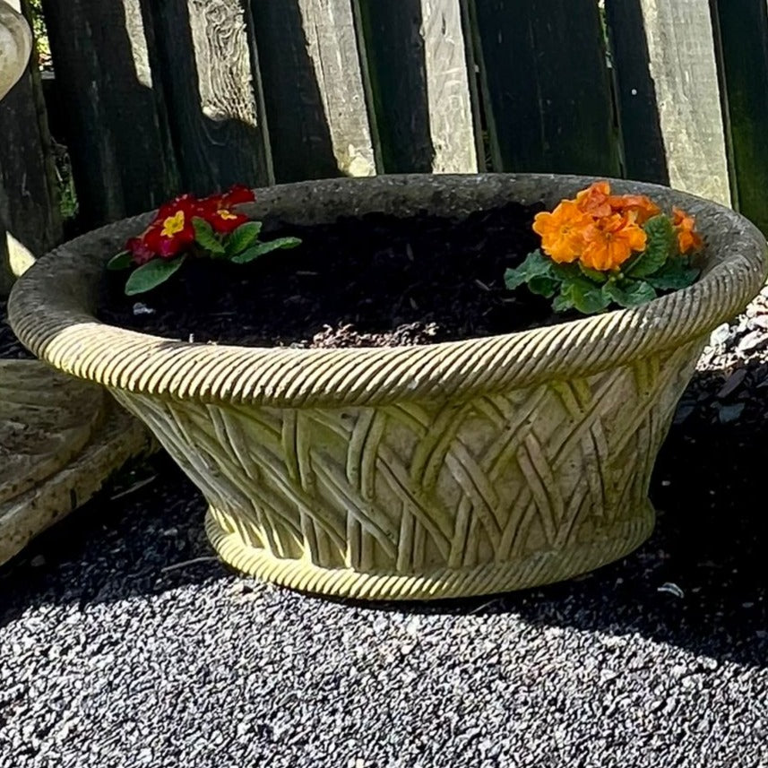 Pair of Reconstituted Stone Planters