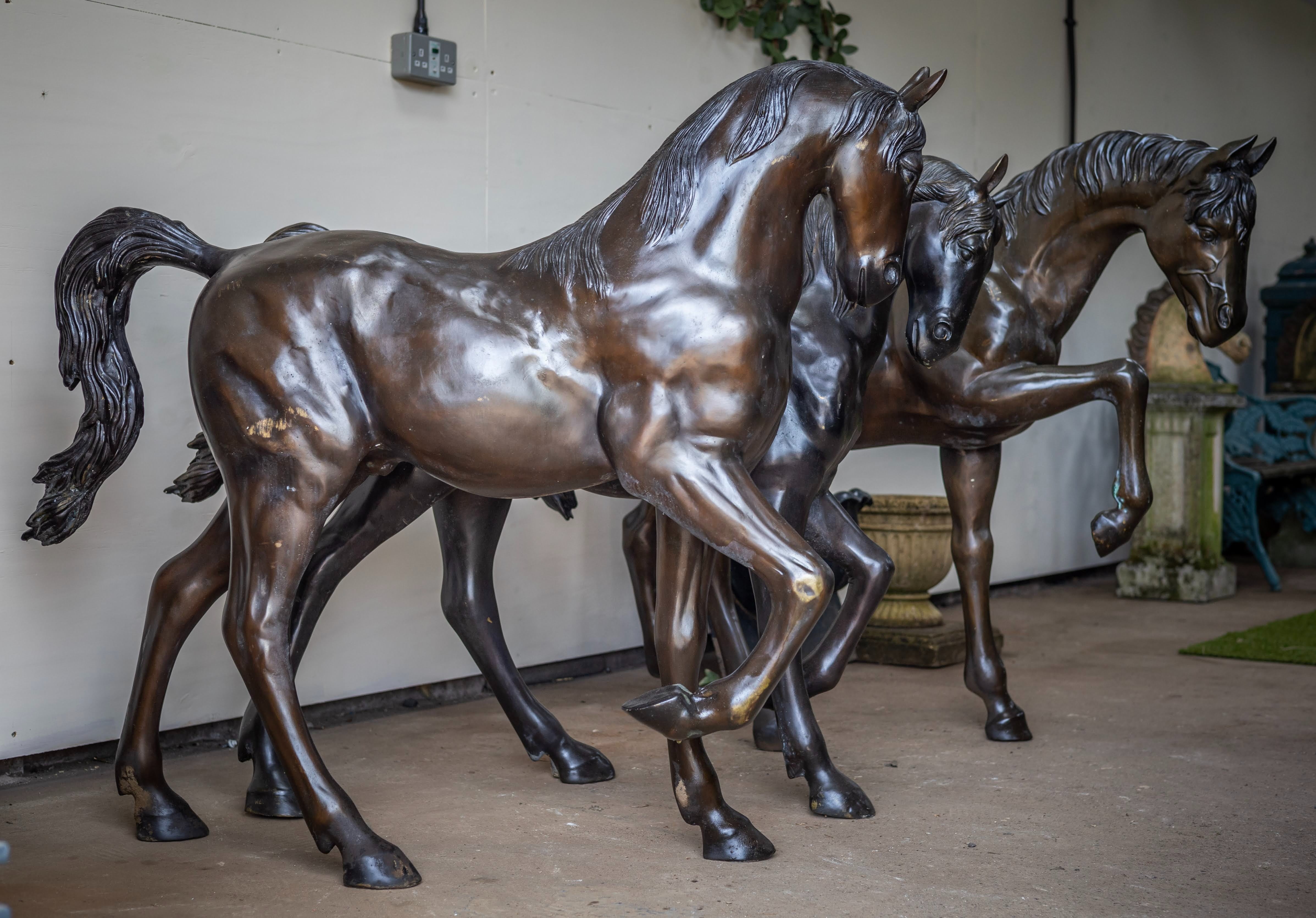 Bronze Horse Statue (4ft Tall)