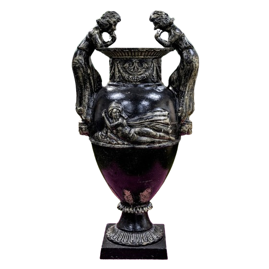 Detailed Victorian Cast Iron Urn