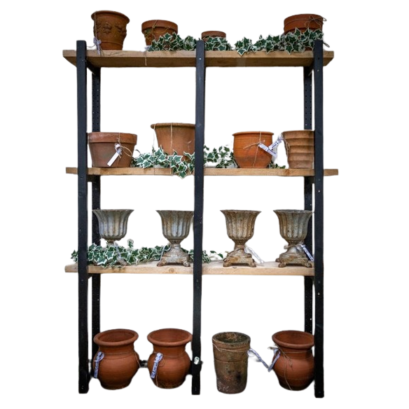 Variation of Cast Iron & Terracotta Planters