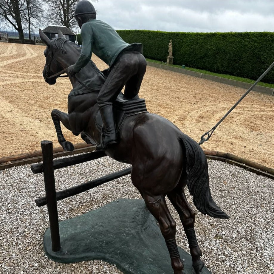 Bronze Horse and Rider Sculpture - 6 ft Long, 5 ft 4 Tall - Pre Order Item