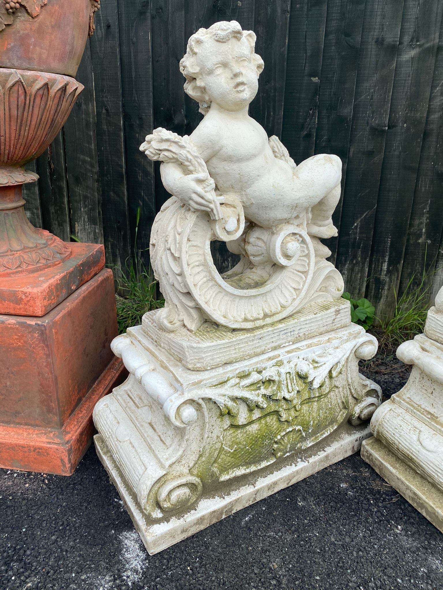 Cherubs on Fancy Plinth