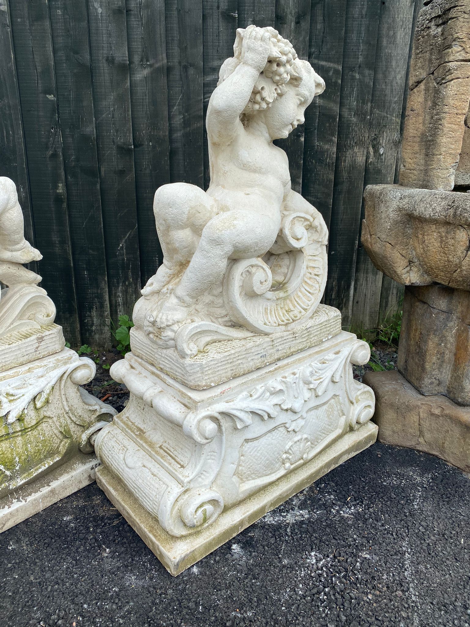 Cherubs on Fancy Plinth