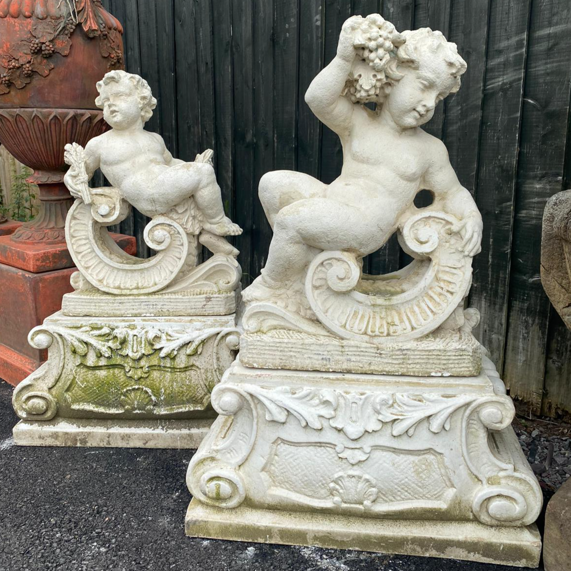 Cherubs on Fancy Plinth