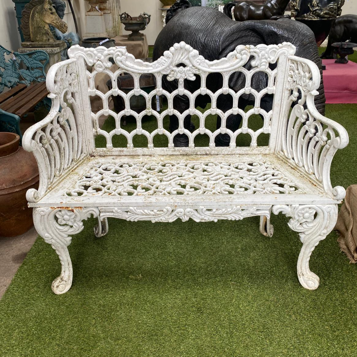 Beautiful Cast Iron Victorian Bench