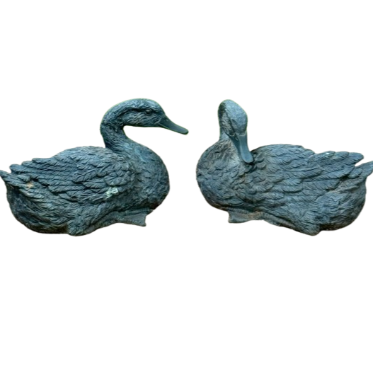 Pair of Bronze Ducks