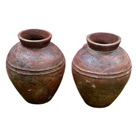 Pair of Terracotta Urns