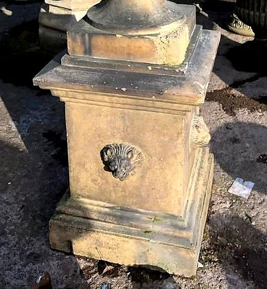 Victorian Terracotta Urn and Plinth