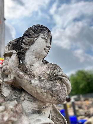 Stone Four Seasons Statues on Plinths