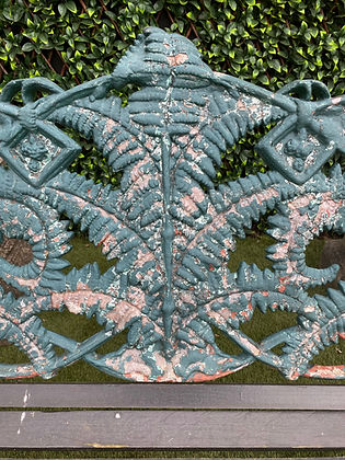 Cast Iron Fern Bench