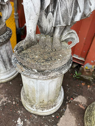 Stone Four Seasons Statues on Plinths