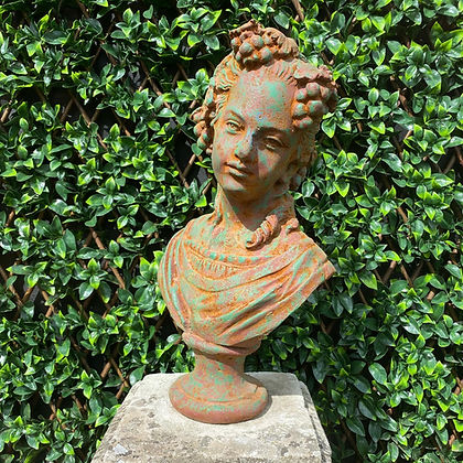 Cast Iron Bacchanalian Bust