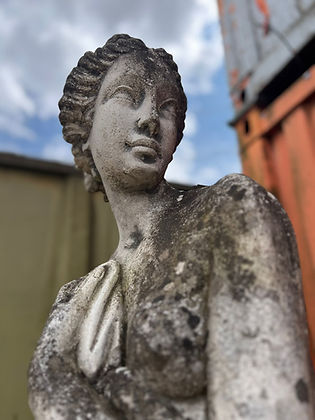 Stone Four Seasons Statues on Plinths