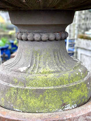 Pair of Victorian Coalbrookdale Cast Iron Urns