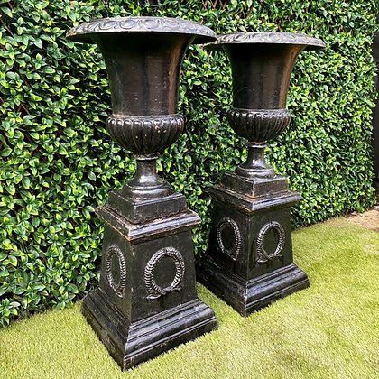 Pair of Victorian 19th Century Campana Urns