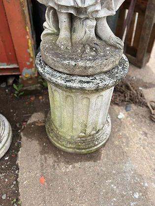 Stone Four Seasons Statues on Plinths