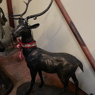 Heavy Cast Iron Stag