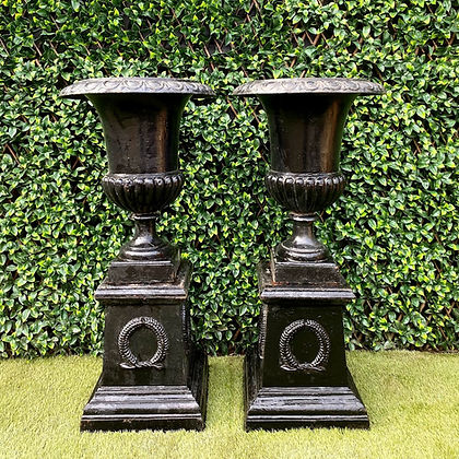 Pair of Victorian 19th Century Campana Urns