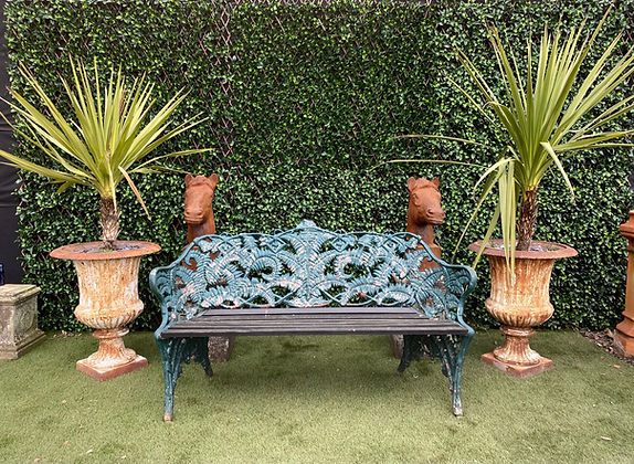 Cast Iron Fern Bench