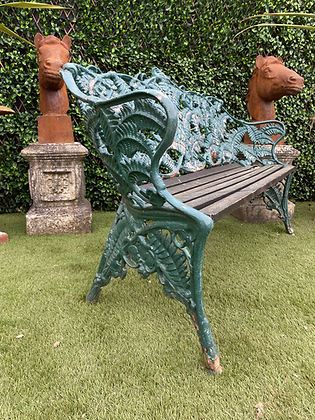 Cast Iron Fern Bench