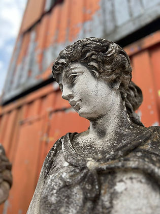 Stone Four Seasons Statues on Plinths